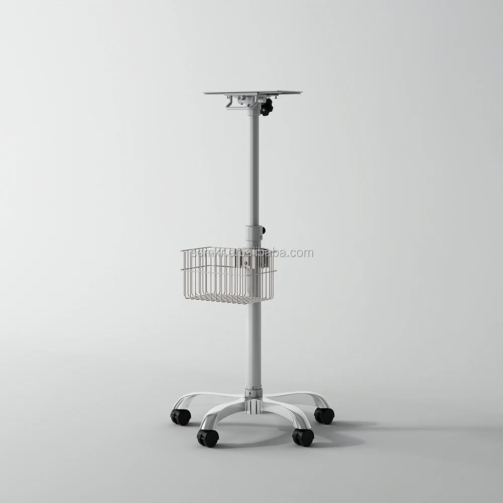 Factory price stainless steel medical instrument Cardiac patient Monitor trolley for hospital