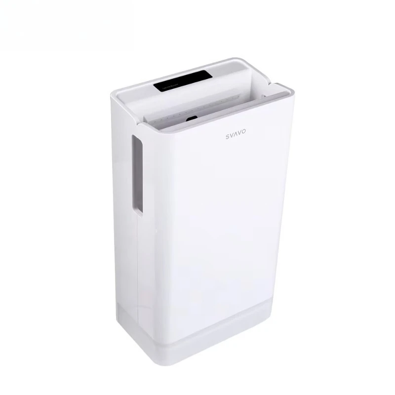 Bathrooms Wall Mounted Vertical Auto Warm Wind Double Side Jet Air Hand Dryer with HEPA Filter