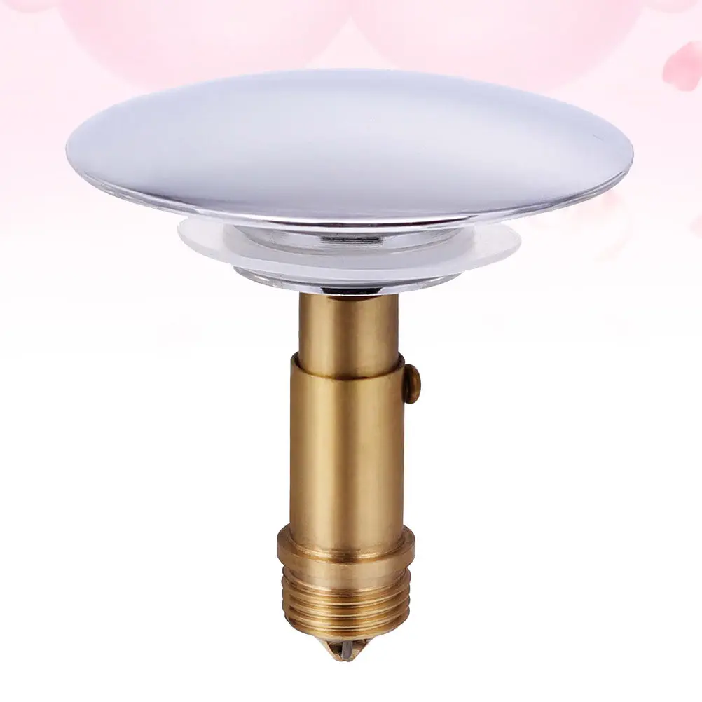 

1Set Professional Grade Copper Washbasin Stopper Sturdy Bathtub Drain Plug Bounce Function for Bathroom Kitchen Laundry