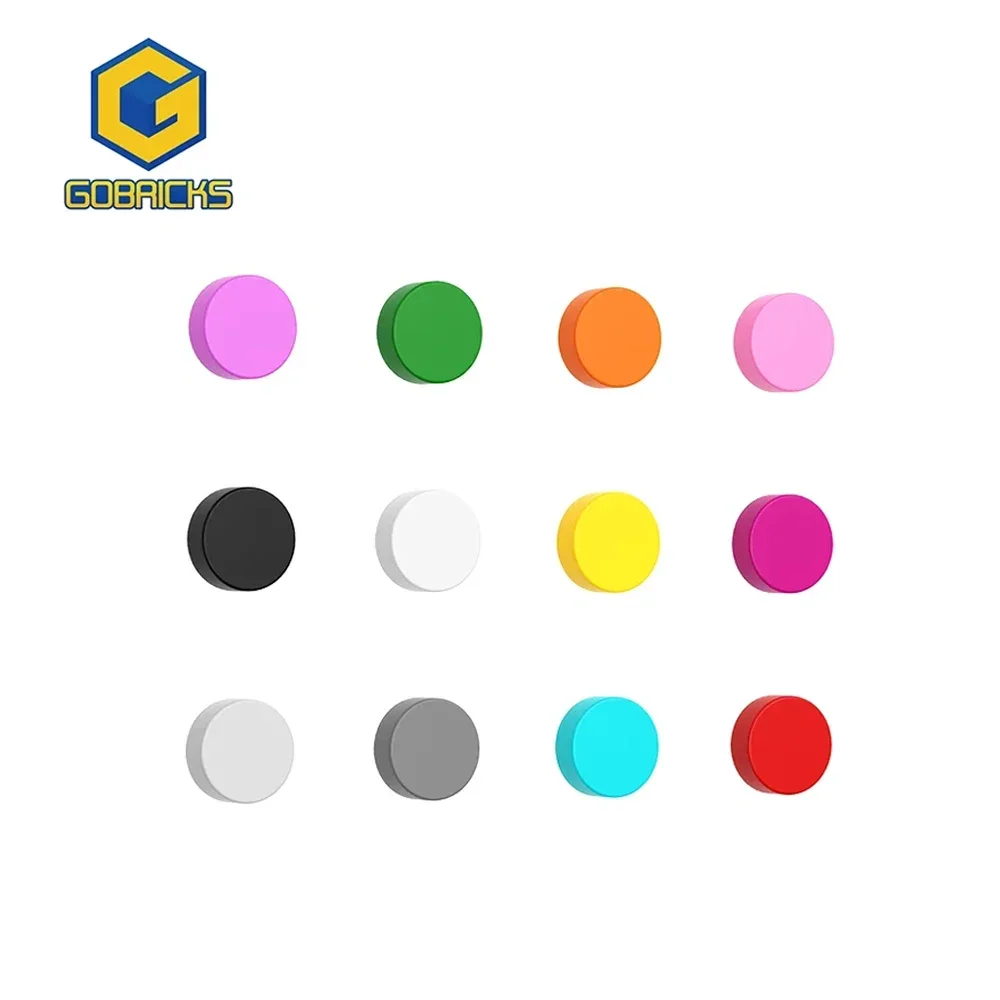 

Gobricks 1 Pcs MOC Tile Round 1 x 1 Bricks Compatible With 98138 35380 35381 Model Building Blocks Parts Kids Puzzle Toys Gifts