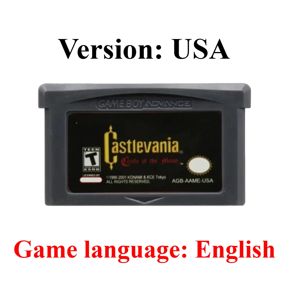 GBA Englische Spielkassette Final Fantasy Advance Wars Metroid Kirby Golden Sun Doom of Fire für GBA SP Spiel Klassische Spielkarte – Detail 34