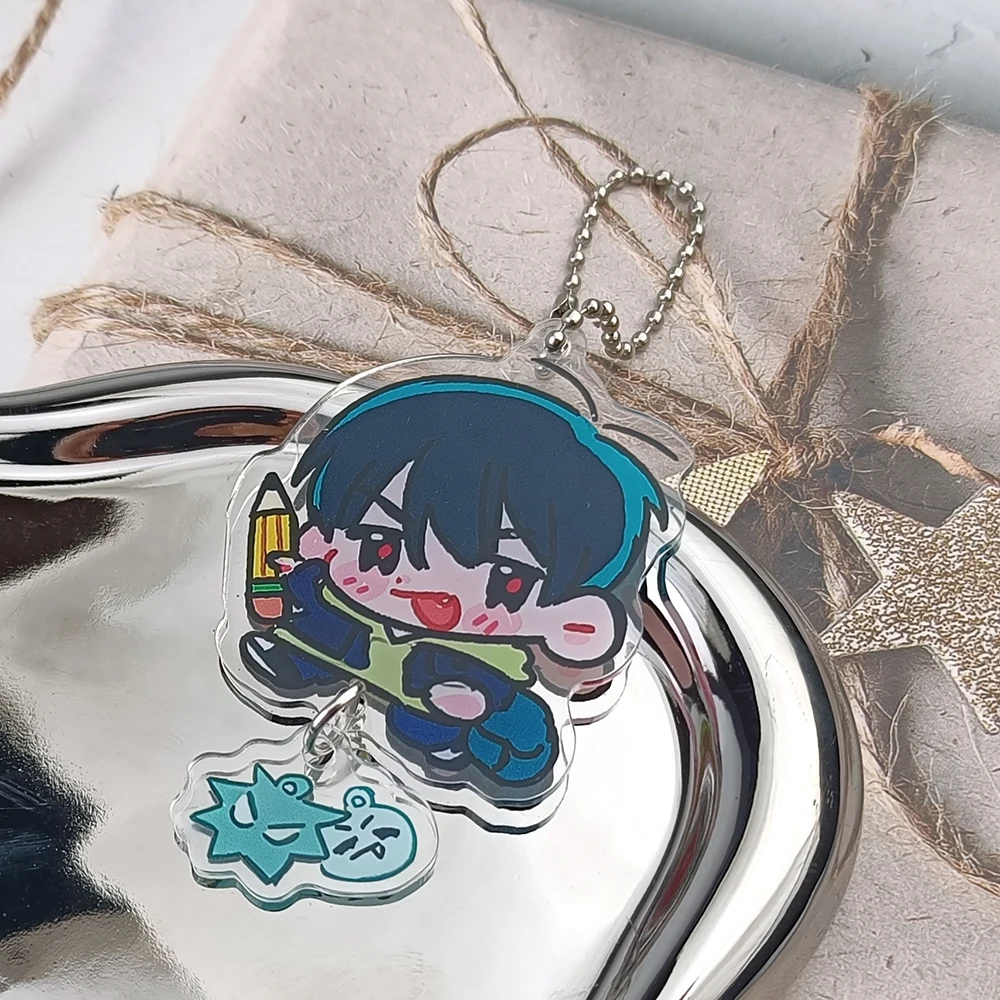 Mode Anime Alien Bühne Chrom Kobalt Cosplay Acryl Schlüssel Ketten Schlüsselring Prop Weihnachten Geschenk Schlüssel Kette Zubehör Geschenke