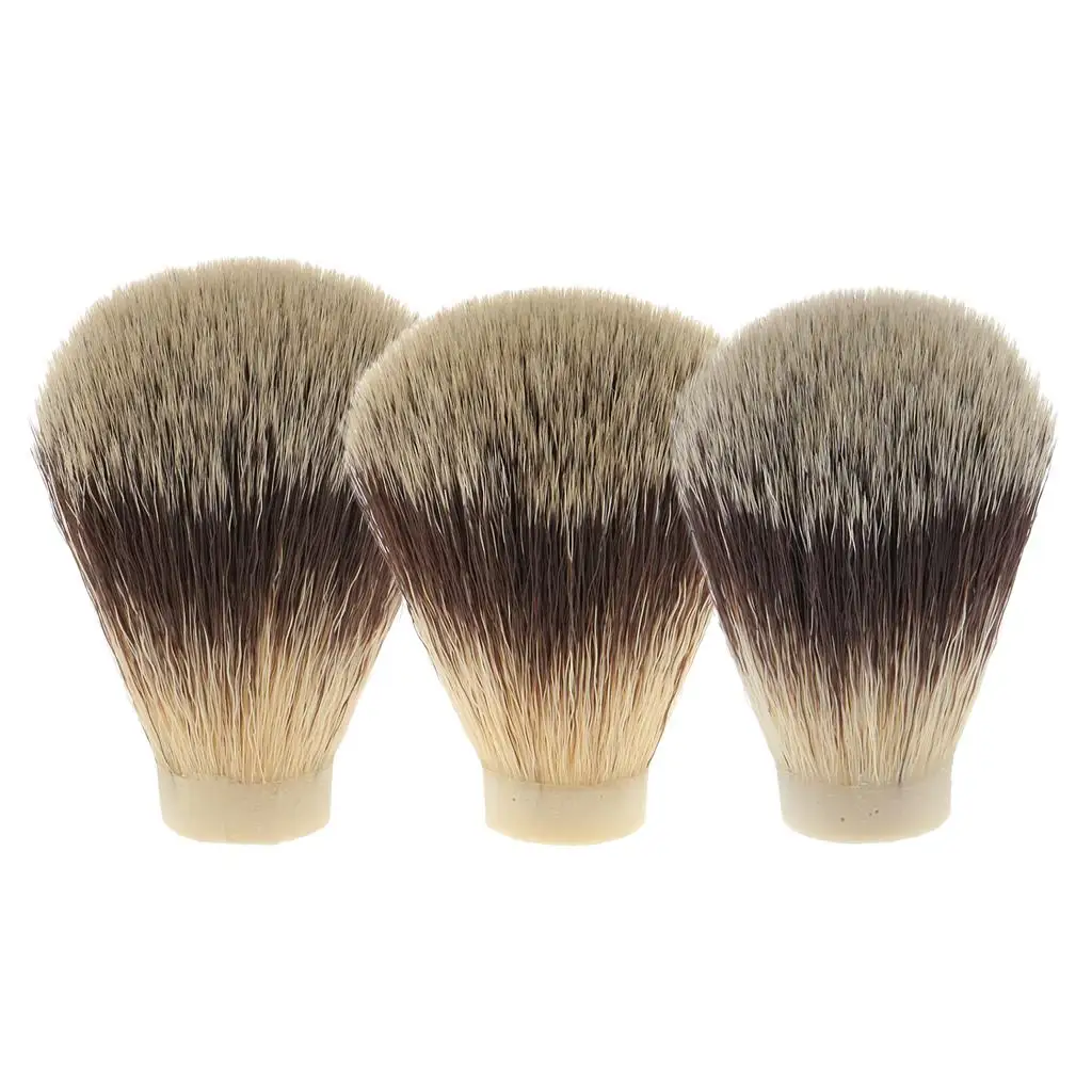 Shaving Knot Head Nylon Artificial Hair Brush Accessory for Hairdresser Barber Shave Cleaning Tool for Men