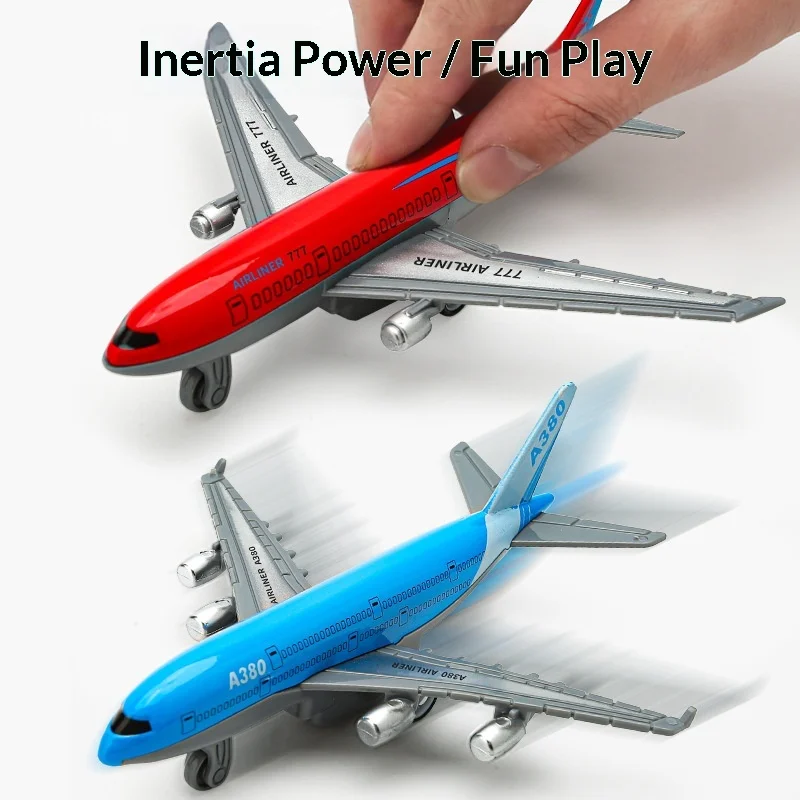 Original Two A380 Simulation Alloy Aircraft Model Toys for Children