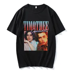 2022 New Timothee Chalamet Vintage Graphics T Shirts Men Harajuku Streetwear Hip Hop T-shirts 100% Cotton T-shirt Oversized