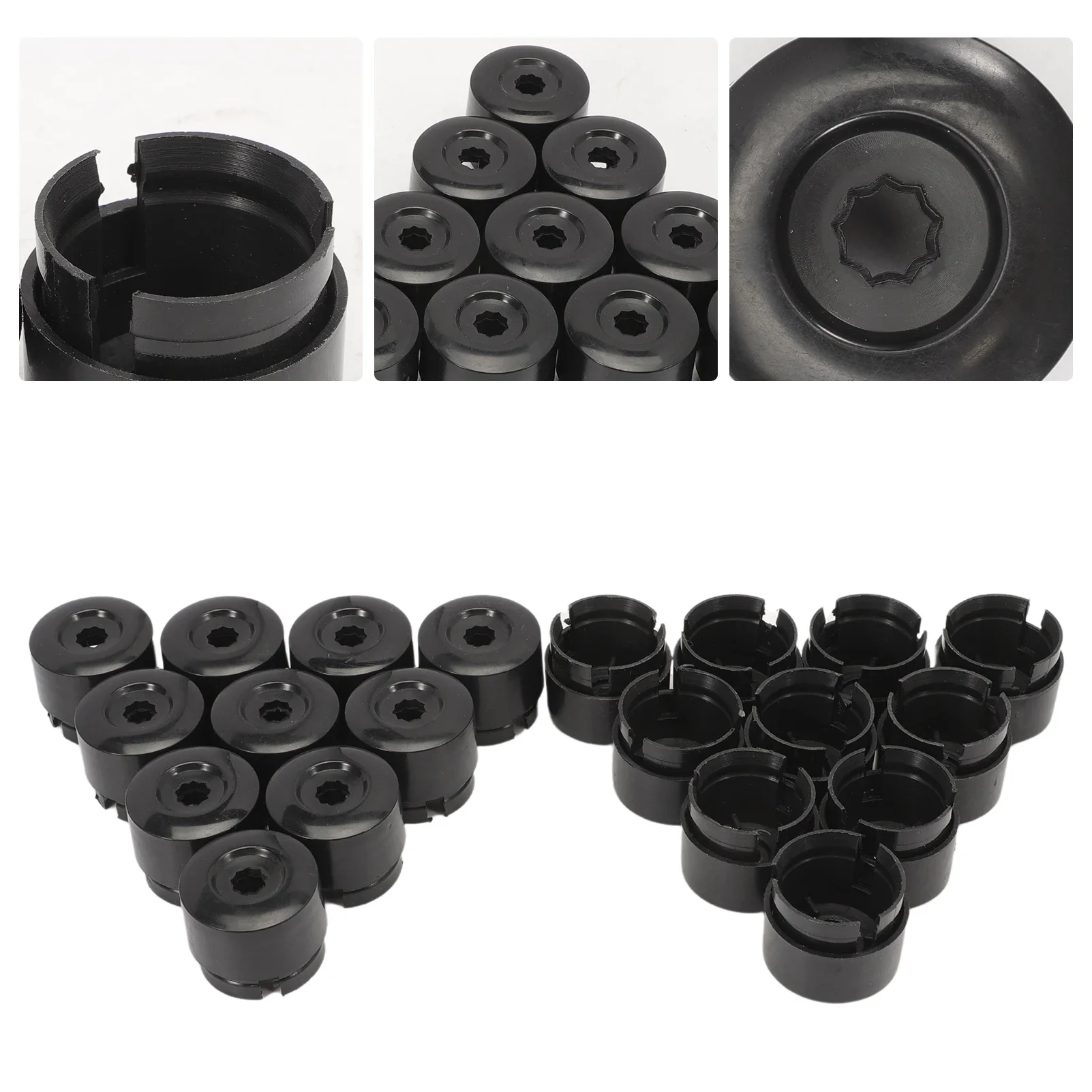 20 PCS 19mm Car Hub Screw Cover Protective Caps Wheel Nut Screw Head Cover Caps for Transporter T5 T6 2003-2020