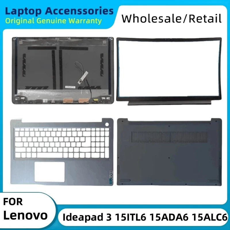 

For Lenovo Ideapad 3 15ITL6 15ADA6 15ALC6 15ABA7 2021 Laptop Case LCD Back Cover/Front Bezel/Palm Rest/Bottom Cover Top Housing