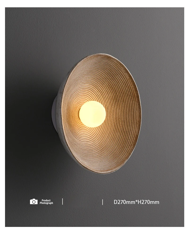 Nordic LED Wall Lamp Wabi-sabi Style Retro Wall Light Indoor Lighting Room Decor Sconces For Bedroom Bedside Hotel Corridor