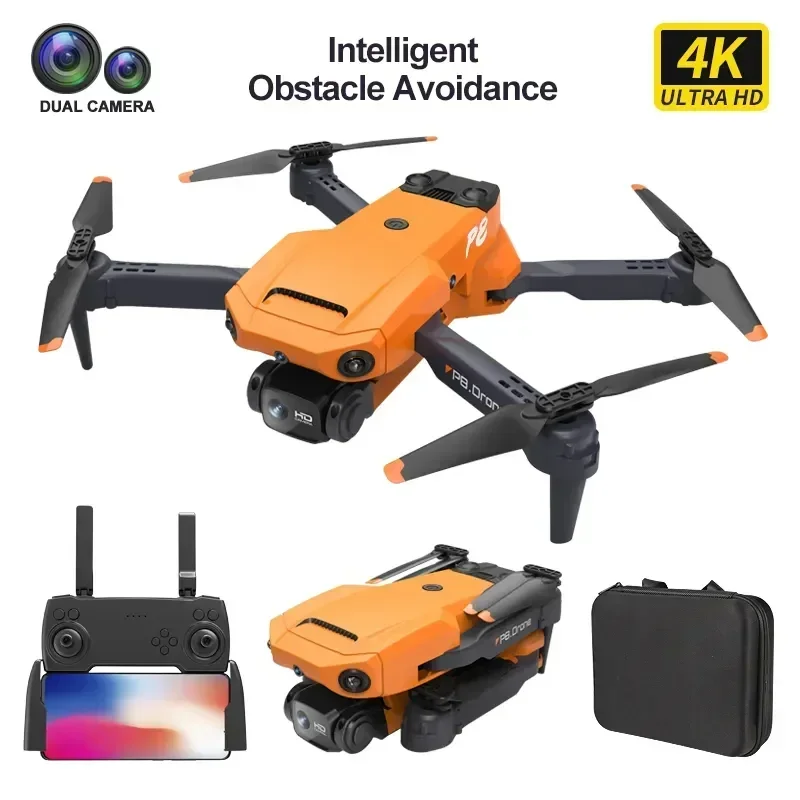 

P8 Mini 4K Drone 360 Obstacle Avoidance RC Quadcopter Dron Electric HD Dual Camera 5G WIFI Remote Control FPV Helicopter Toys