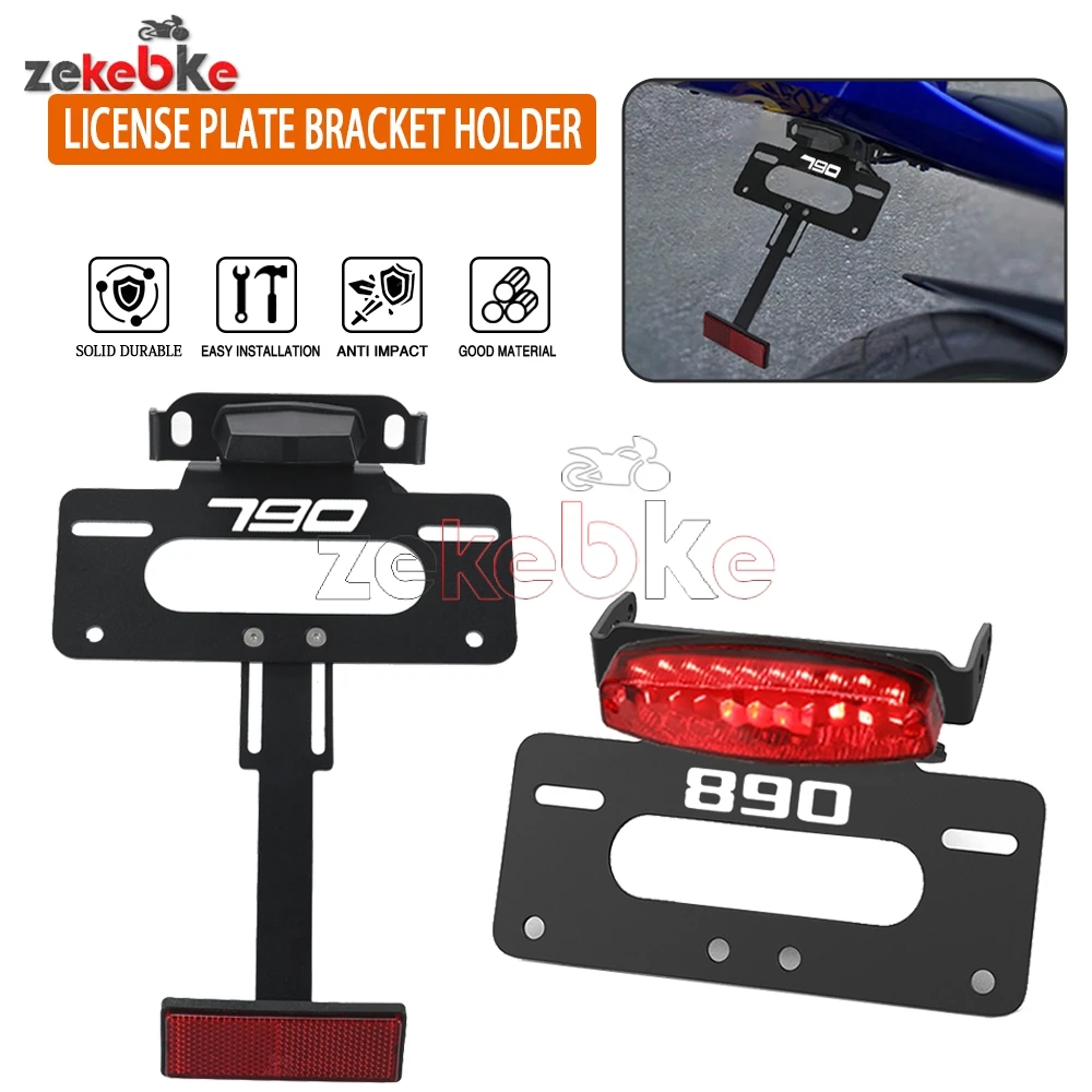 

For 790 / 890 Duke 2018-2021-2022-2023-2024 Motorcycle 890 Duke GP Rear License Plate Relocation Bracket Fender Eliminator Kit