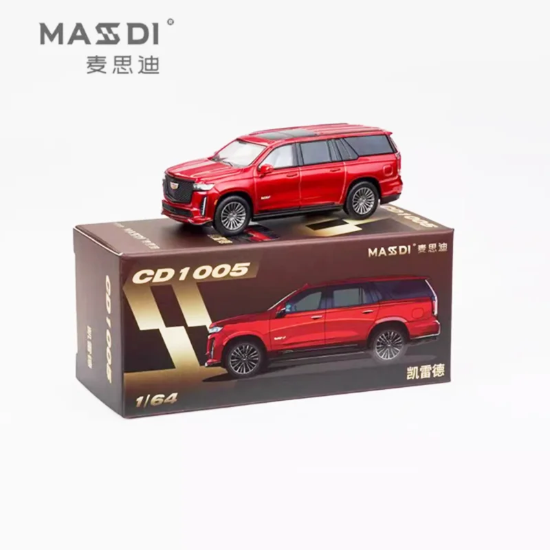 

MASSDI 1:64 Scale Escalade White SUV Alloy Car Model Diecast Simulation Toy Collection Gift Static Model Ornament