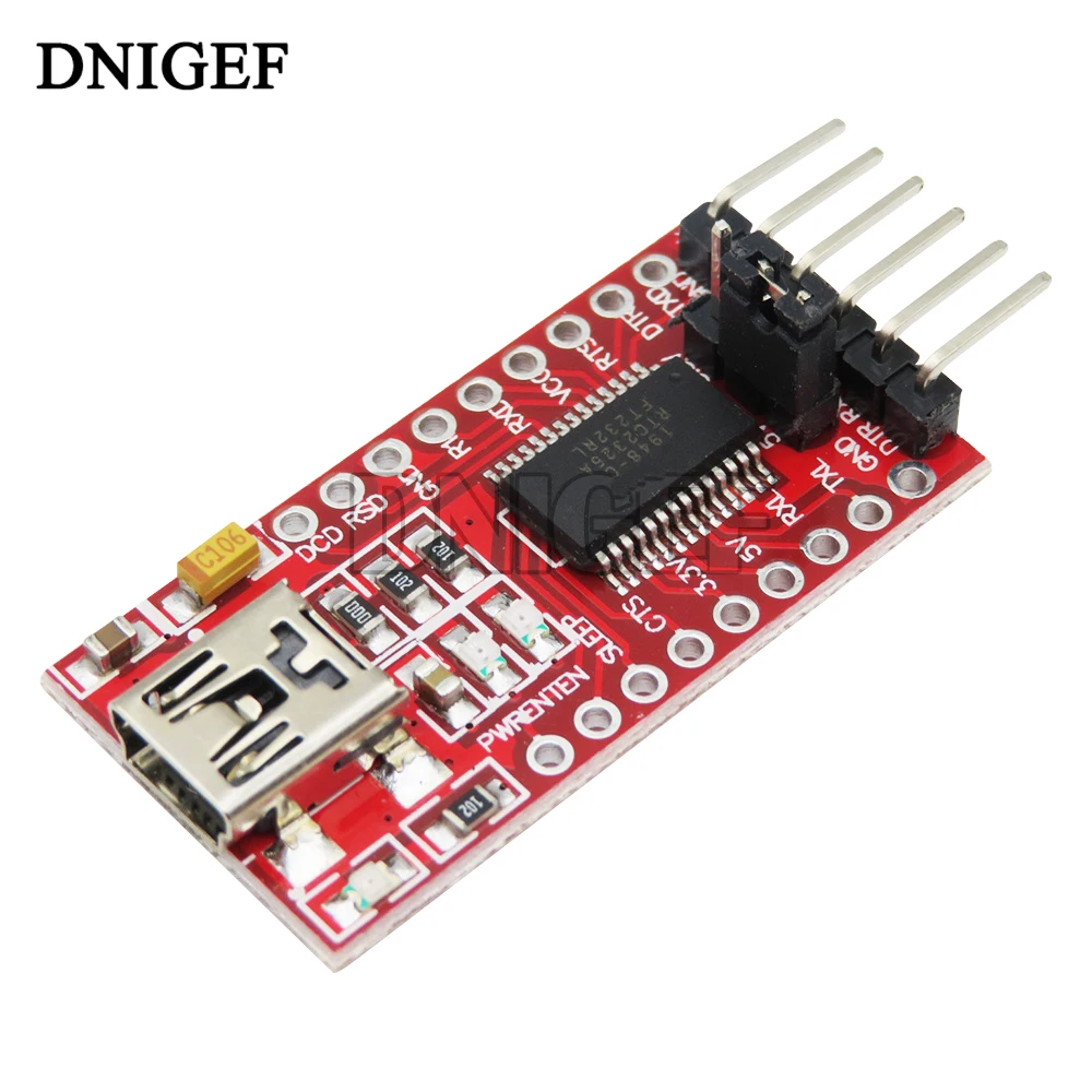 10PCS FTDI FT232RL USB zu TTL Seriell Konverter Adapter Modul 5V und 3,3V Für Arduino