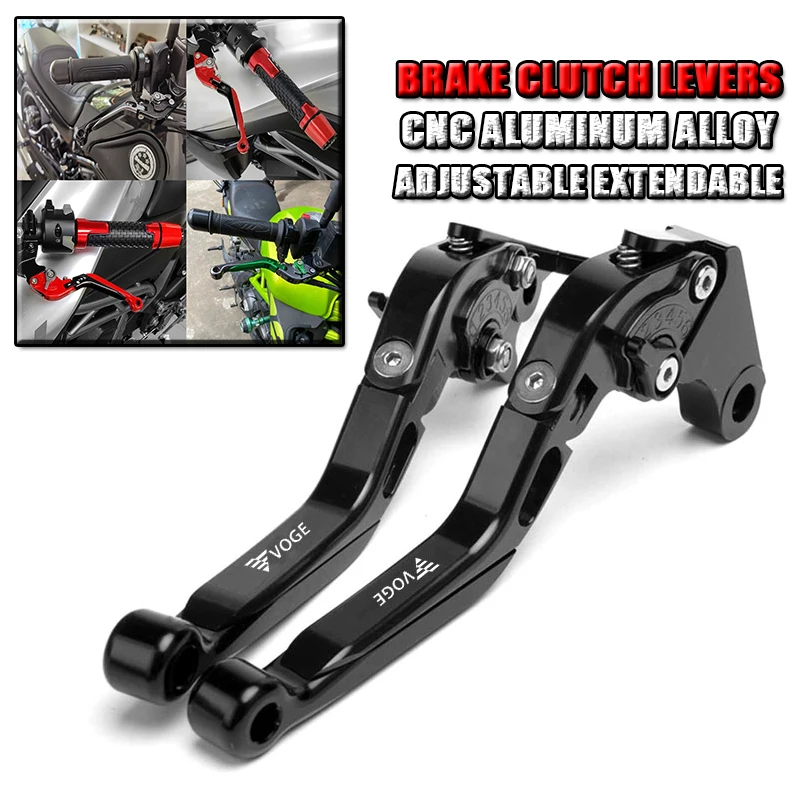 For Loncin VOGE 500R/500AC/500DS/500DSX 2020-Present Motorcycle Clutch Lever Brake Lever Extendable Foldable Handle Levers