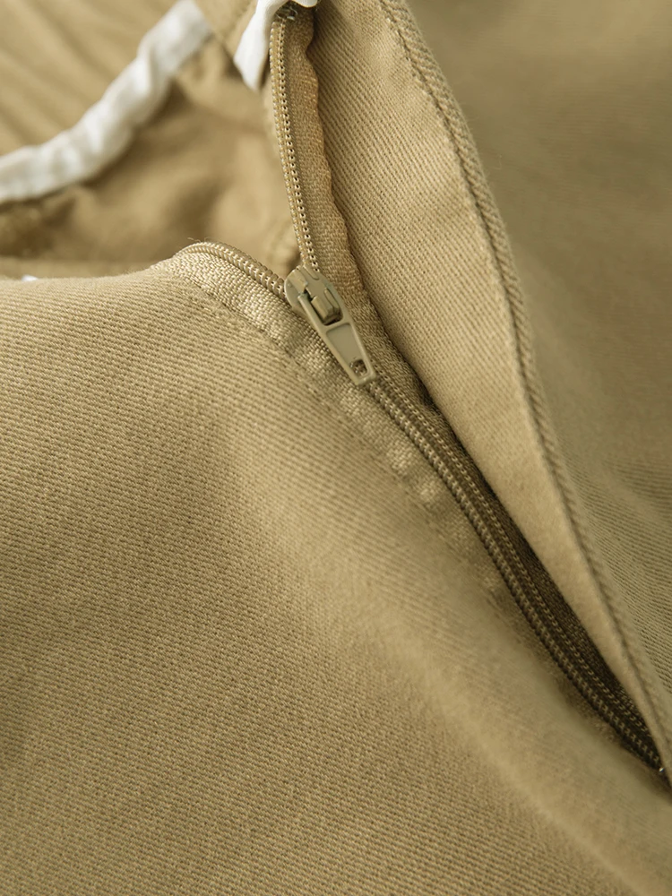 レディース 2025 秋冬 100% コットン ワイドレッグパンツ ハイウエスト カーブヘム 着痩せ効果 多用途 カジュアル