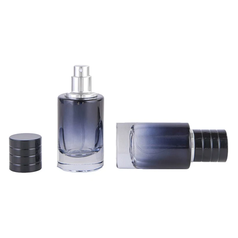 1PC 30ml Gradient Color Glass Portable Refillable Perfume Bottle Cosmetic Container Sprayer Travel Cosmetic Classification Tools