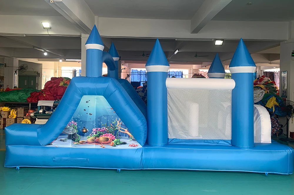 YARD Inflatable Bounce House 5.5*2.3*2.8m Bounce Castle Obstacle for Kids Inflatable Games Toys Slide Bouncer Jumping Trampoline