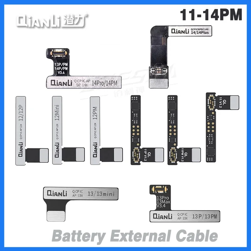 Qianli Battery Flex Cables Replacement Suitable for iCopy Plus 2.2/Apollo Programmer for iPhone 11 12 13 14 15 PM Repair Part