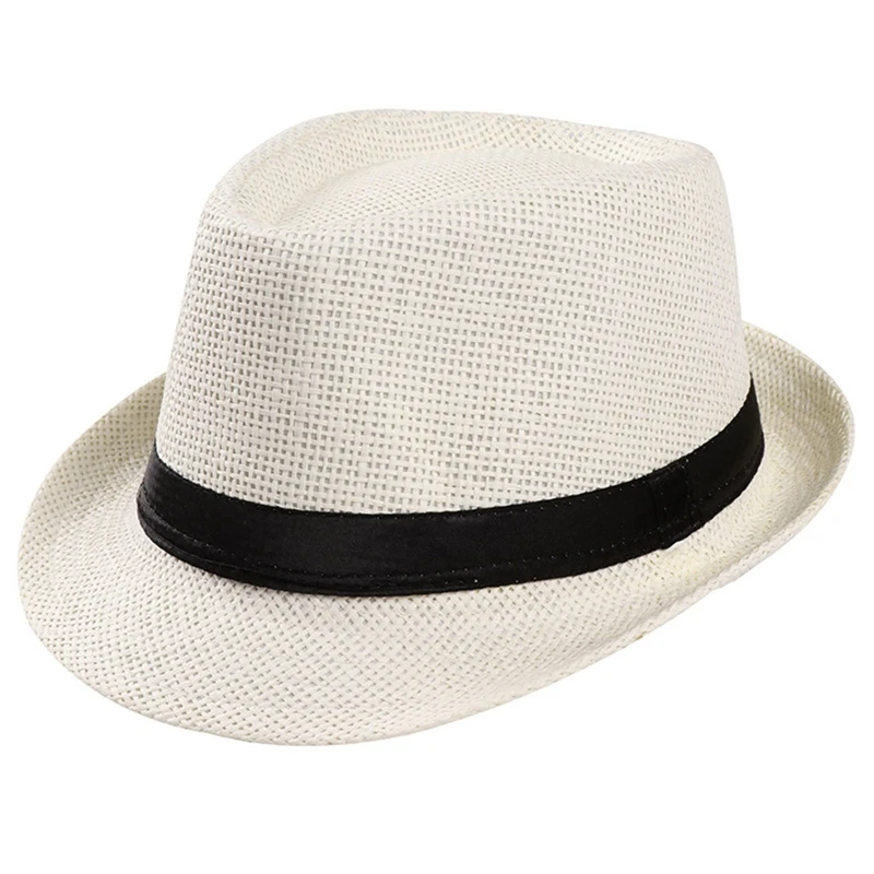 Gentleman Sonnenhut Urlaub Männer Stroh Hut Cowboy Sommer Retro Panama Reisen Reise Beiläufige Kappen Elegante Männlichen Chapeau Breite Krempe