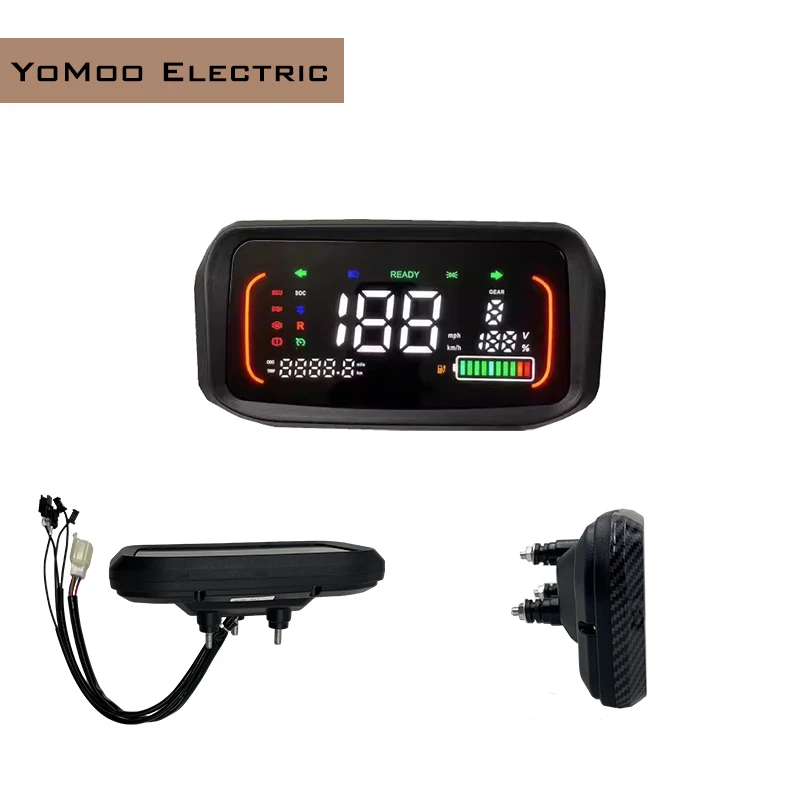 وحدة تحكم FarDriver V2 ND72340 72V 2000W-3000W DC 120A Hall وحدة تحكم قابلة للبرمجة مع شاشة عرض عداد السرعة N7، T08 خنق #4