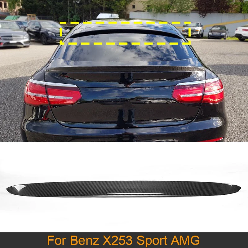 Carbon Fiber Rear Trunk Roof Spoiler Lip Wing For Mercedes Benz GLC SUV GLC250 GLC300 GLC43 AMG Sport Utility 4 Door 2016 2017