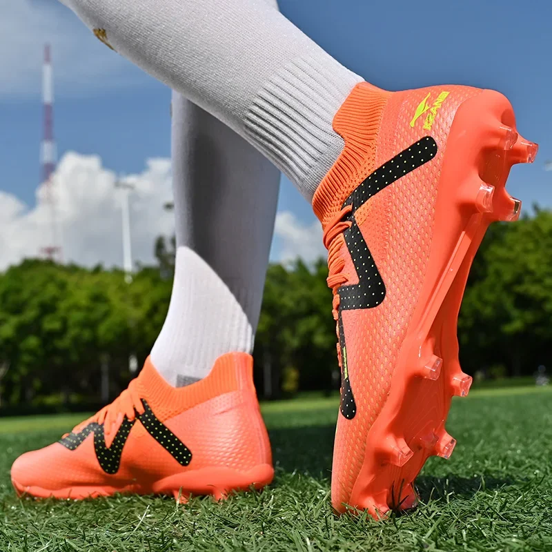 Zapatos de fútbol de campo profesional para hombres y mujeres, botas de fútbol de caña baja, entrenamiento de hierba, zapatillas de fútbol