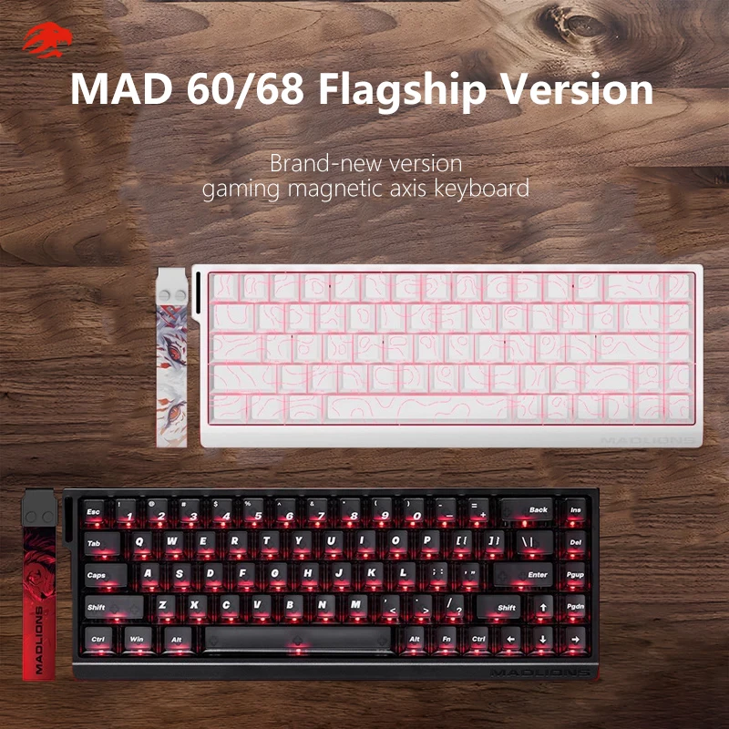 MADLIONS Mad 60he Mad60HE Mad 68HE Mechanical Keyboard Magnetic Switch Wired Hot Swap 8K Polling Rate Customized Gaming keyboard