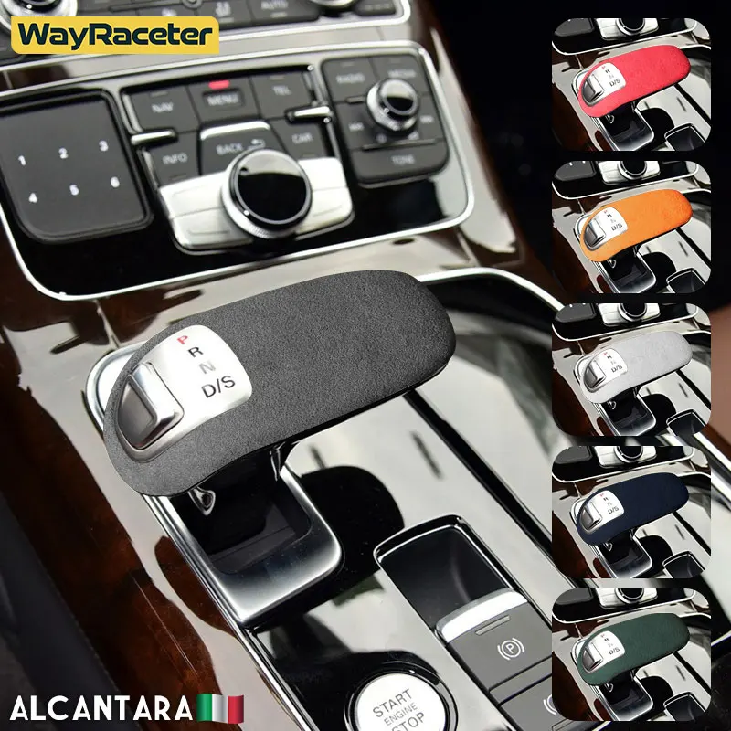 

Alcantara Wrap ABS LHD & RHD Car Gear Shift Knob Cover For Audi A8 D4 4H S8 2011 2012 2013 2014 2015 2016 2017 Accessories