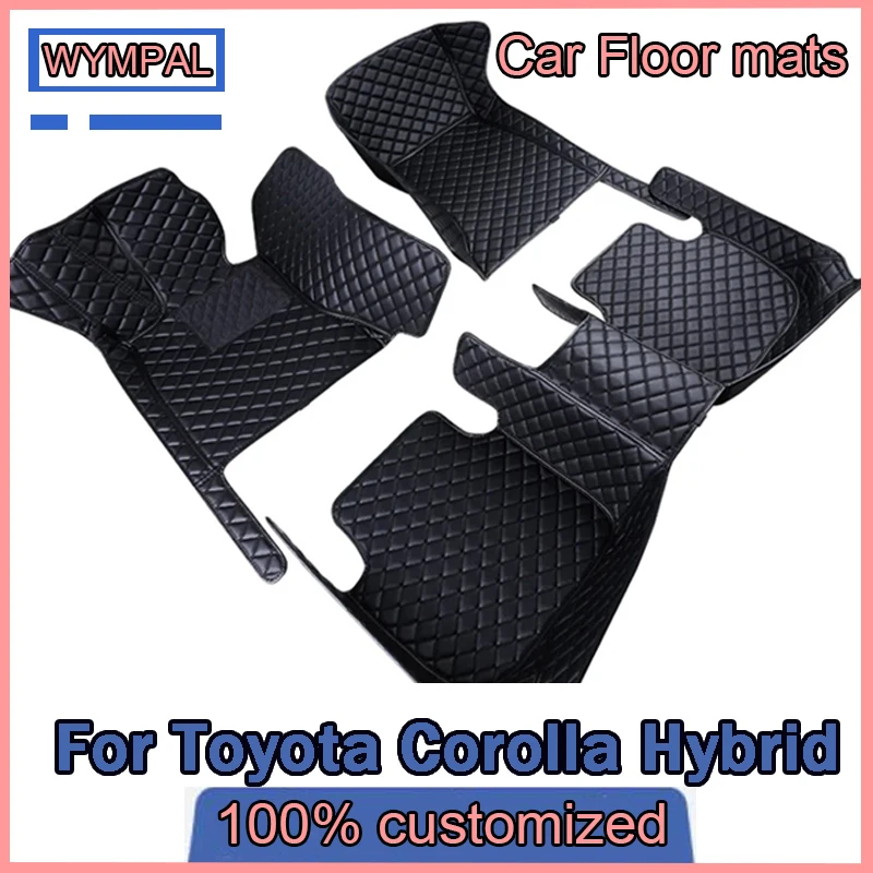 

For Toyota Corolla Hybrid 2023 2022 2021 2020 2019 Car Floor Mats Interior Accessories Custom Protect Leather Styling Waterproof