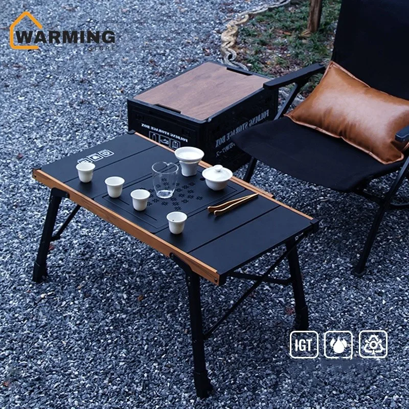 Multifunctional Elevating IGT Table Module Outdoor Gear Folding Table Picnic Camping Mobile Kitchen Barbecue Table End Table