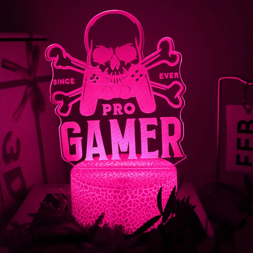 Decorazioni per la camera Lampada a LED Lampade da tavolo da gioco Decorazione per la camera da letto 16 colori Telecomando intelligente Touch LED Luci notturne Regalo per la fidanzata