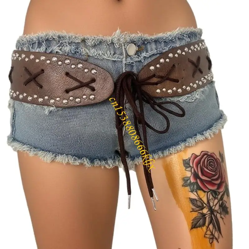 حزام الخصر الشرير حزام أزياء الخصر حزام مرصع بخصر للنساء للنساء النادي الليلي 066C #4