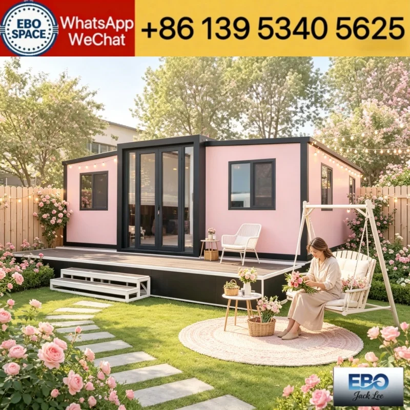30ft mobile container luxury villa, 2-3 bedrooms, fast waterproof construction, expandable Container House