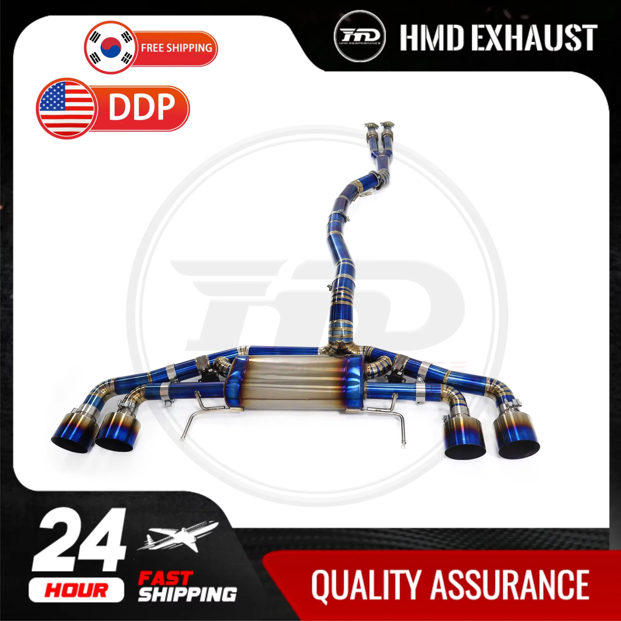 

HMD Exclusive customization Titanium Exhaust catback for Nissan GTR R35 Custom Valve Muffler