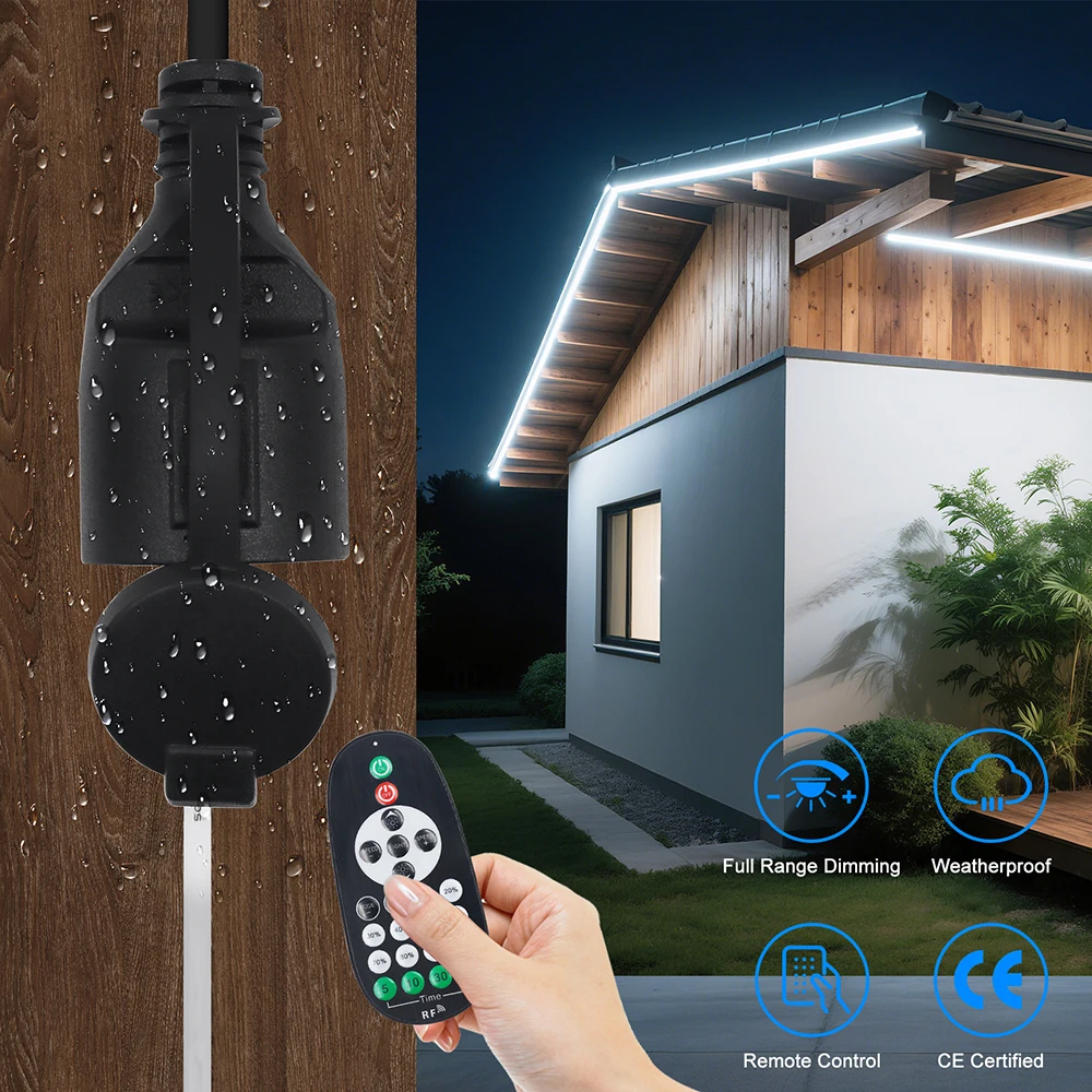 التيار المتناوب 110 فولت 220 فولت 240 فولت LED عكس الضوء تحكم 750 واط عيد الميلاد في الهواء الطلق سلسلة أضواء لمبة ضبط مشرق 23 مفاتيح عن بعد الاتحاد الأوروبي الولايات المتحدة المملكة المتحدة الاتحاد الأفريقي عدة