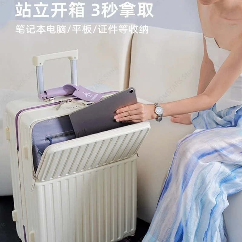 Large‑Capacity 28 Inch Student Trolley Case Stylish Travel Suitcase For Women Dormitory Long Trip Luggage Replacement Spare Part