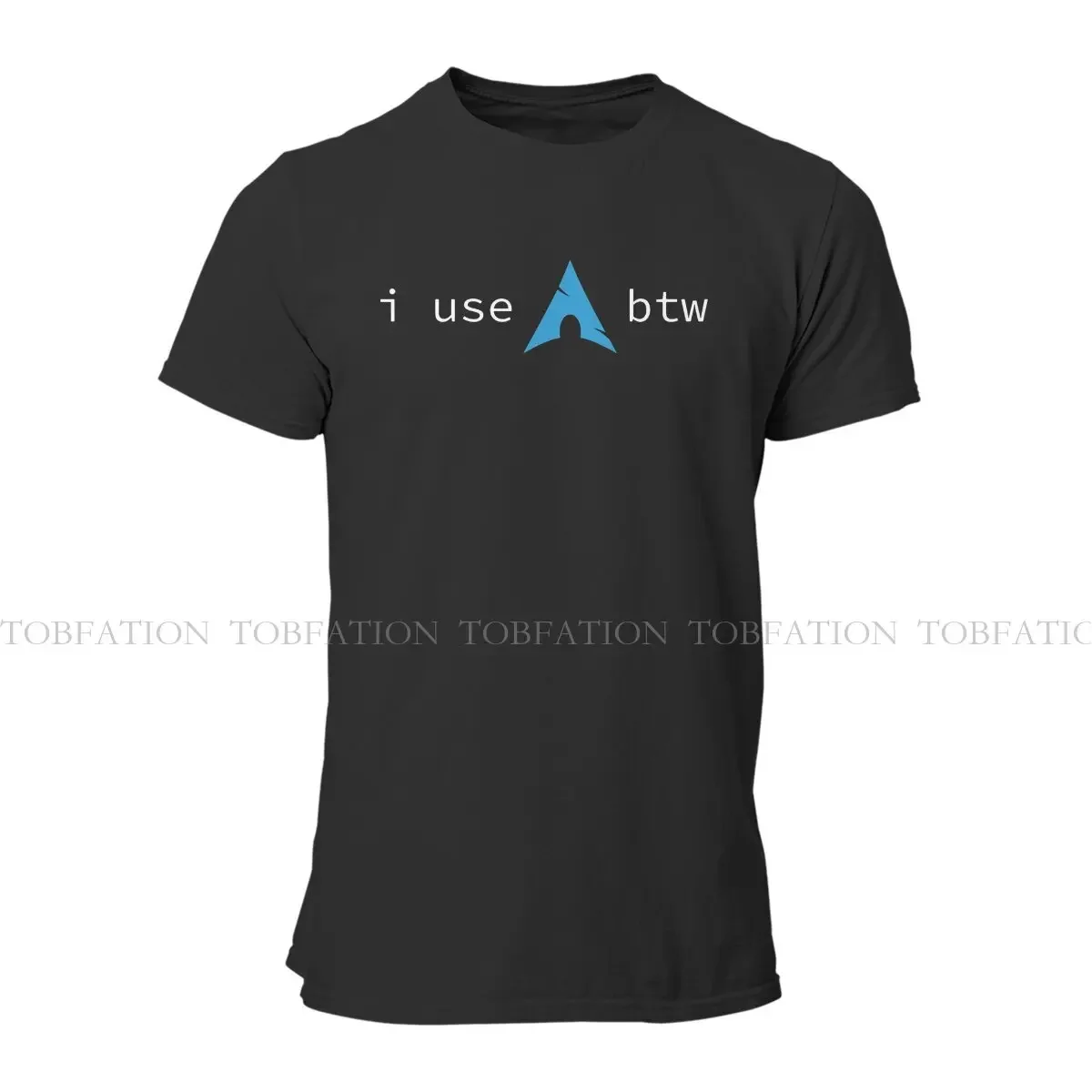 تي شيرت رجالي بنظام التشغيل Linux ، قمم بطريق برقبة دائرية ، تي شيرت قطن ، استخدم القوس ، Btw ، Tux ، جودة عالية ، هدايا عيد ميلاد
