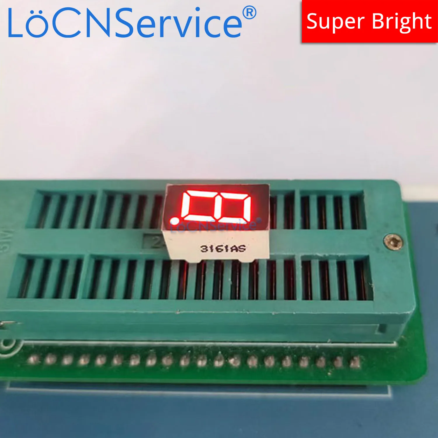 LoCNService 30 قطعة 0.36 بوصة العرض الرقمي أنبوب LED 1 بت الأحمر الأصفر الأخضر الأزرق الأبيض الأنود المشترك/الكاثود 7 قطعة 0.36 بوصة