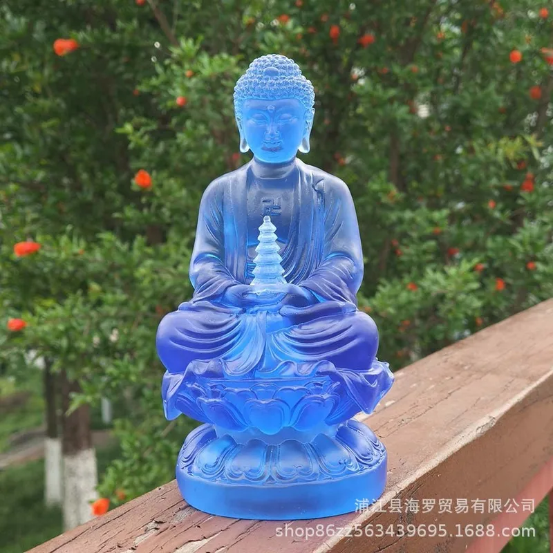 Manufacturer wholesale blue Medicine Buddha statue for home decoration and temple offerings