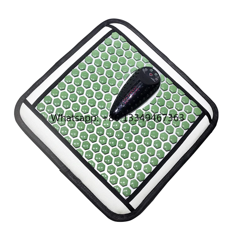 45*45cm Body Pelvic Floor Muscles Active Device Photon Light Hot Tourmaline Thermal Massage Mattress Manual-Wired Control 12W