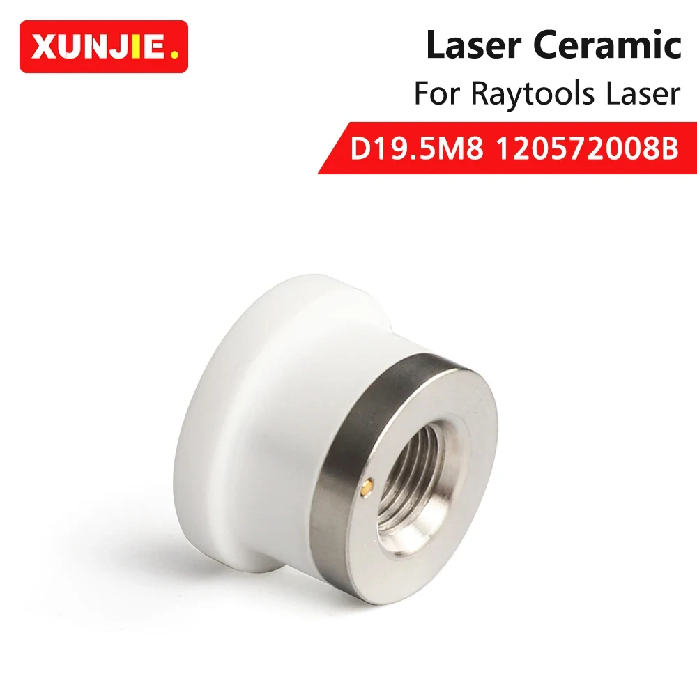 XUNJIE Raytools 3D Laser keramik D19.5 M8 120572008B pemegang nozel untuk Raytools serat Laser kepala BT210S BM240S 109 BM111