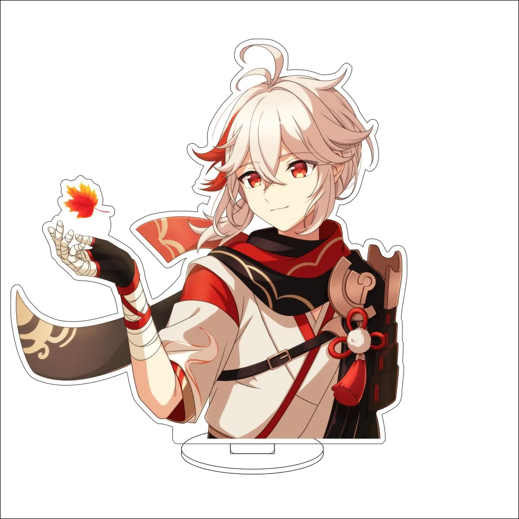 16CM Anime Genshin Impact Cosplay Acrylic Stand Ornaments  Kaedehara Kazuha  Figure Stand Halloween Gifts