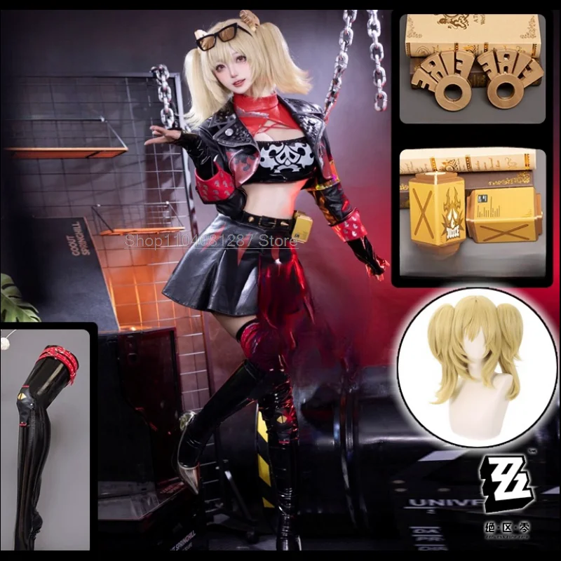 Burnice Whita Cosplay Collab Series: Game Zenless Zone Zero ZZZ Burnice Whita Cosplay Costume Halloween Costume