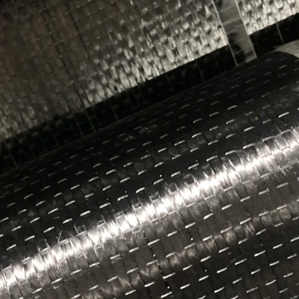 12K 300g UD Carbon Fiber Fabric Unidirectional Cloth for Concrete Slab Crack Repair Building Bridge Structural Strengthening