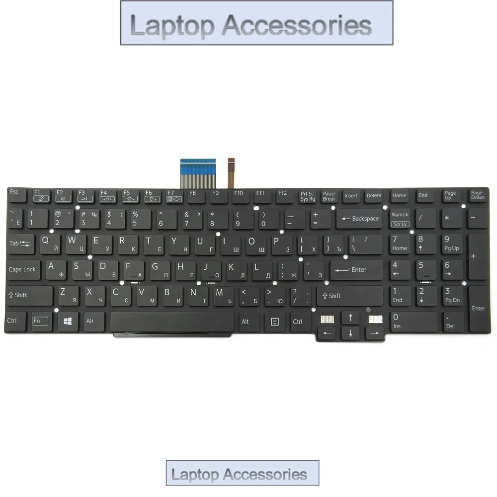 

FNew For Sony VAIO SVT15 SVT151 SVT15112CXS SVT15114CXS SVT15114CY SVT15115CXS Series Laptop Keyboard RU Black With Backlit