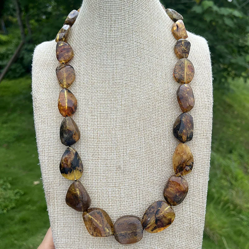 Yoowei Halskette aus 100 % Naturbernstein als Geschenk, europäische baltische Original-Medizinperlen, wunderschöner, einzigartiger Heilschmuck-Lieferant – Detail 17