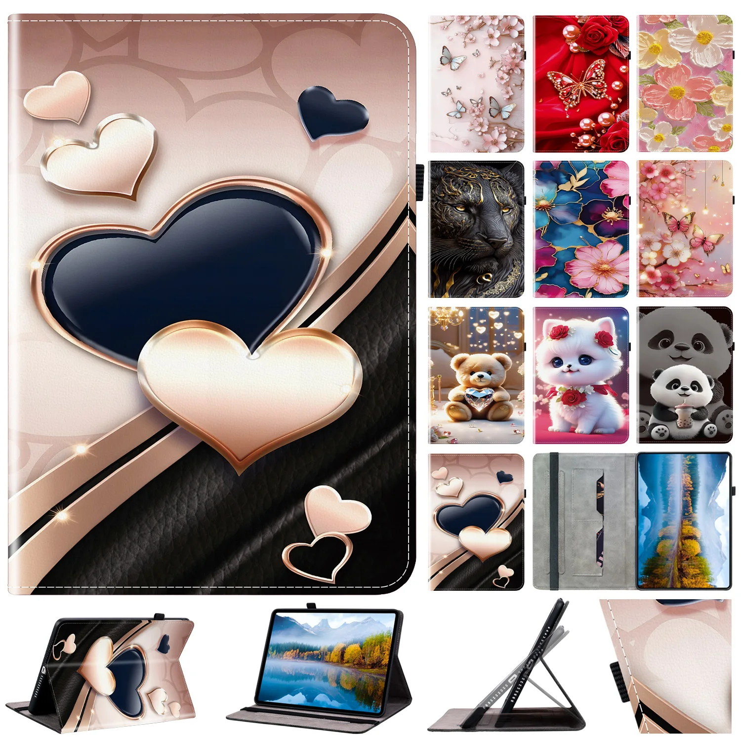 

Leather Case For Nokia T21 10.4 inch 2022 T20 10.4 2021 Stand Cover Nokia T10 8.0 2022 PU Leather Tablet Cover