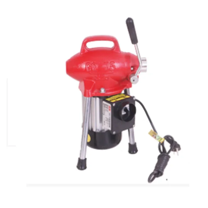 GQ-75 Electric Pipe Dredging Machine 220v / 390w Low Water Pipeline Fluster Toilet Blockage Dredge Cleaning Machine