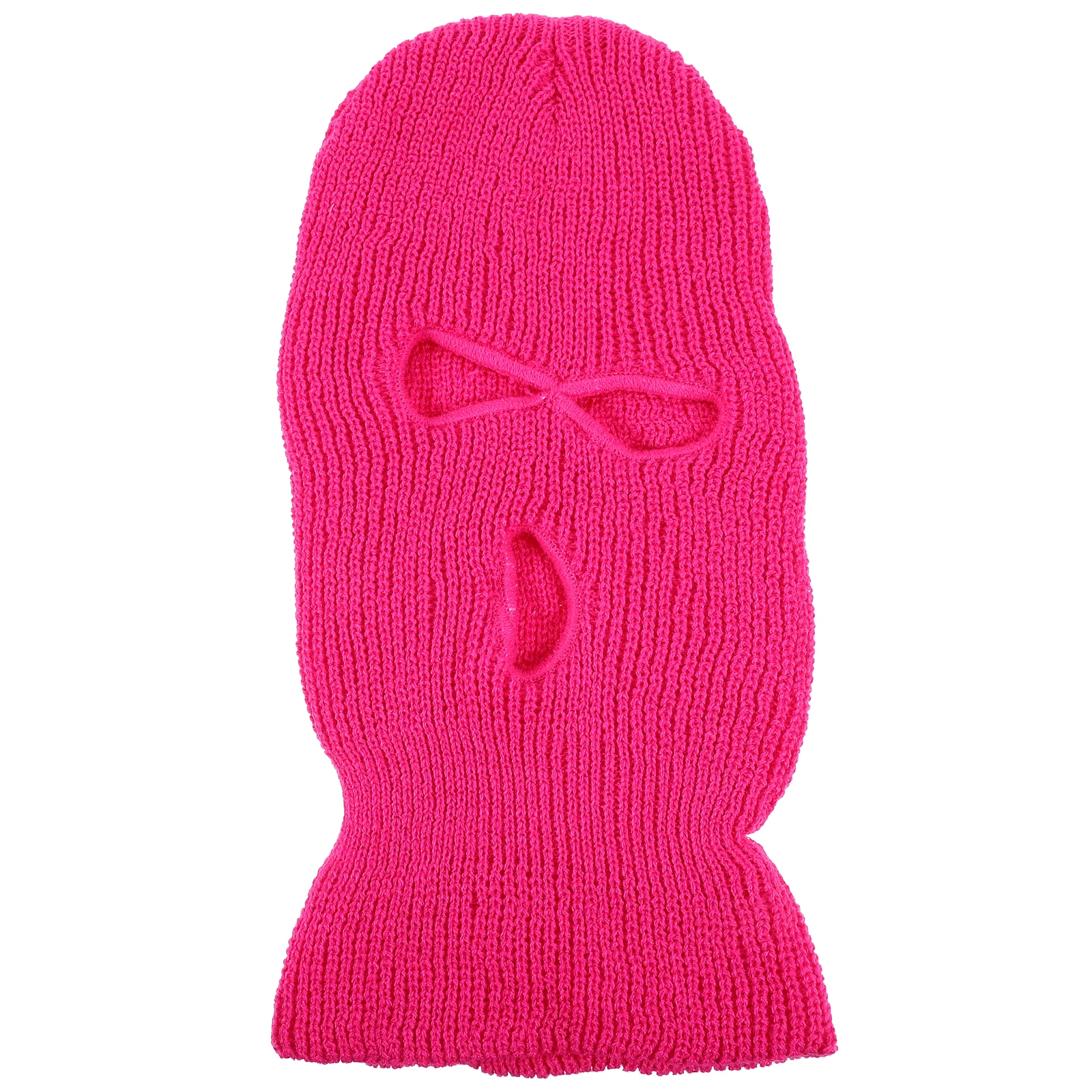 

Warm Knitted Ski Mask 3 Hole Face Cover for Men Women Fuzzy Thermal Balaclava Windproof Cycling Outdoor Sports Headgear