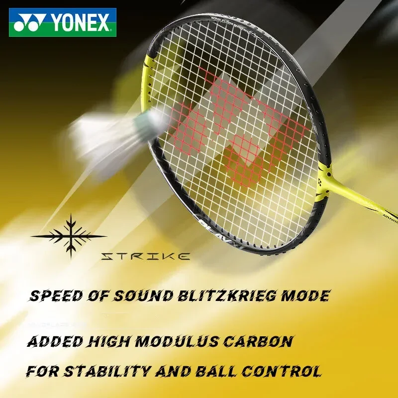 Yonex-Yy Ultra-Light Carbon Fiber Badminton Racket, Ultralight Flash, NF 1000Z Yellow Speed Type, Increased Swing Professional