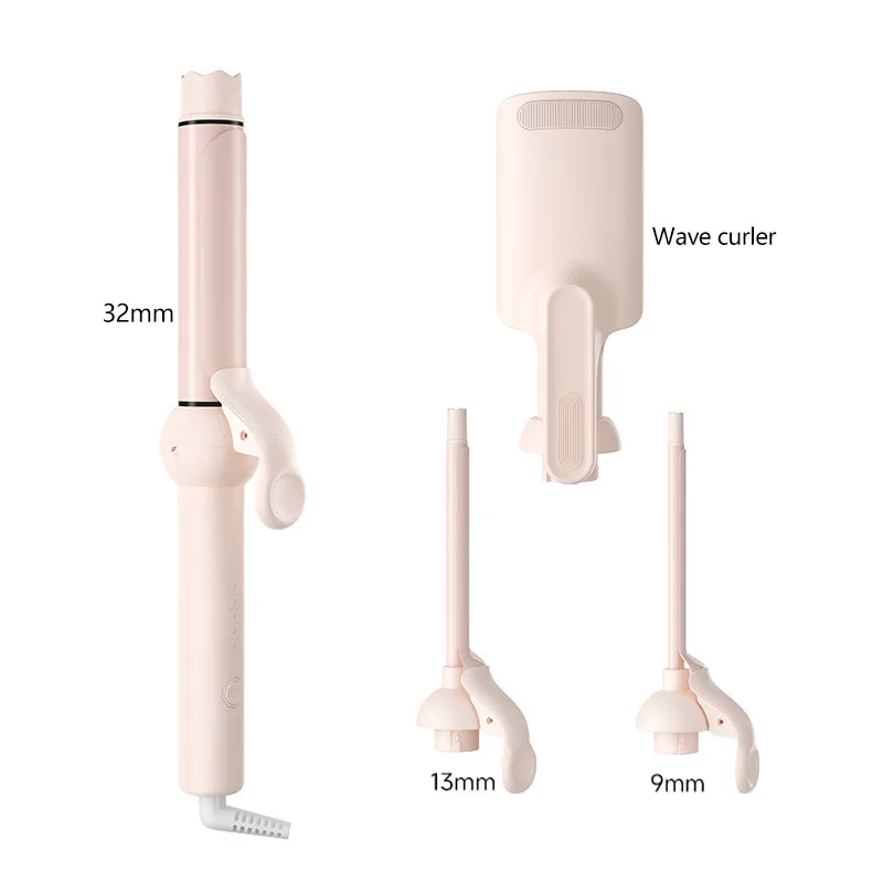 

Сменная щипцы для завивки с 4 роликовыми головками, керамическое покрытие, 5 настроек температуры, 22 Вт, низкая мощность для домашнего путешествия, укладка